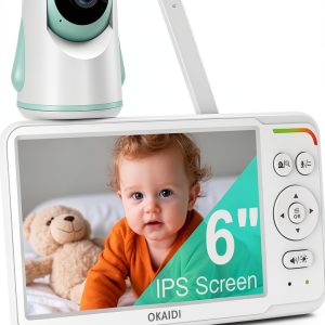 OKAIDI Baby Monitor Dome Camera 6‑inch IPS-0