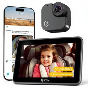 Ellie 2K Baby Car Monitor Black ABS Design-0