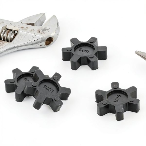 L075 Flexible NBR Rubber Spider Center Insert, 4 Pack Solid Coupling Pad Bumper Spider Center Inserts for L075 L Jaw Coupling Set-3