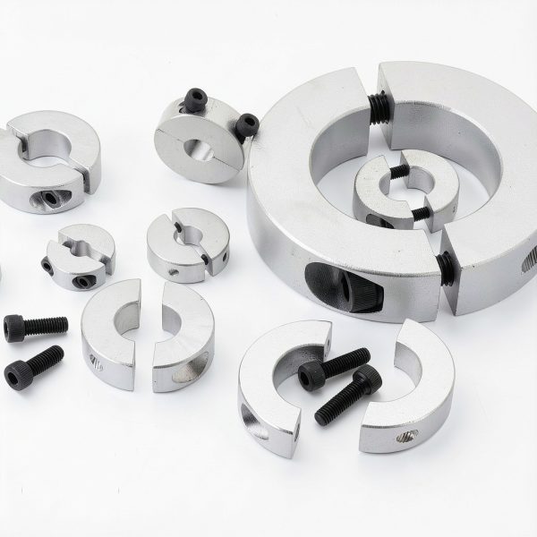 uxcell Double Split Shaft Collar Set 6pcs 4mm Bore Aluminum Alloy-5