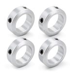 KuaKee Aluminum Alloy 4-Pack Clamp-On Shaft Collar 8mm Bore 14mm OD-0