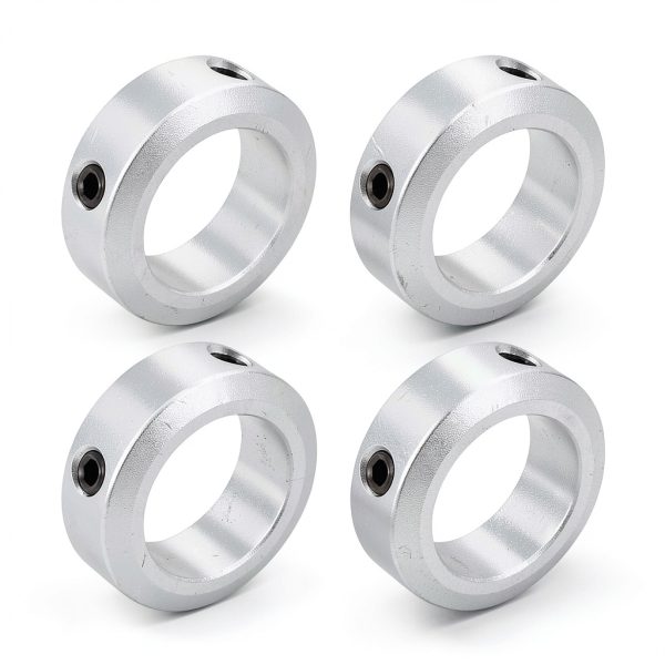 KuaKee Aluminum Alloy 4-Pack Clamp-On Shaft Collar 8mm Bore 14mm OD-0