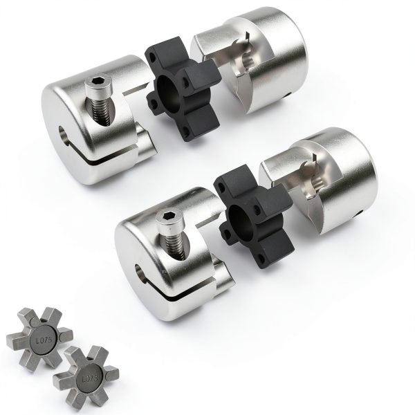 L075 Flexible NBR Rubber Spider Center Insert, 4 Pack Solid Coupling Pad Bumper Spider Center Inserts for L075 L Jaw Coupling Set-4